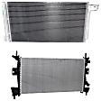 2012 Ford Focus - 2-Piece Kit Radiator,  Includes (1) A/C Condenser and (1) Radiator