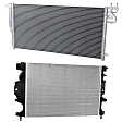 2-Piece Kit Radiator, 2.0L, 4Cyl, Includes (1) A/C Condenser and (1) Radiator