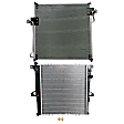 2-Piece Kit Radiator, Includes (1) A/C Condenser and (1) Radiator