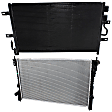 2-Piece Kit Radiator, 3.5L, 6Cyl, Includes (1) A/C Condenser and (1) Radiator