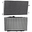 2-Piece Kit Radiator, 3.0L, 6Cyl, Includes (1) A/C Condenser and (1) Radiator
