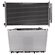 2-Piece Kit Radiator, 2.4L, 4Cyl, Includes (1) A/C Condenser and (1) Radiator