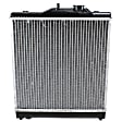 1994-1997 Honda Civic del Sol - 2-Piece Kit Radiator, with A/C Condenser, 1.5L/1.6L Eng., Plastic Tank