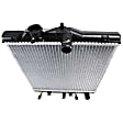 1994-1997 Honda Civic del Sol - 2-Piece Kit Radiator, with A/C Condenser, 1.5L/1.6L Eng., Plastic Tank