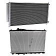 2012 Honda Civic LX - 2-Piece Kit Radiator, Automatic Transaxle, Canada or USA Built Vehicle, Denso Brand, 1.8L 4Cyl, Coupe,  Includes (1) A/C Condenser and (1) Radiator