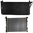 2-Piece Kit Radiator, Includes (1) A/C Condenser and (1) Radiator