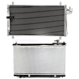 2-Piece Kit Radiator, 3.5L, 6Cyl, Includes (1) A/C Condenser and (1) Radiator