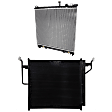 2-Piece Kit Radiator, 5.6L, 8Cyl, Includes (1) A/C Condenser and (1) Radiator