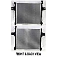 2007 Jeep Commander Limited - 2-Piece Kit Radiator, 4.7L 8Cyl,  Includes (1) A/C Condenser and (1) Radiator