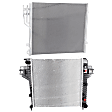 2003 Jeep Liberty - 2-Piece Kit Radiator, 3.7L 6Cyl,  Includes (1) A/C Condenser and (1) Radiator