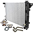 6-Piece Kit Radiator, 5.2L, 8Cyl, Includes (1) Radiator Cap, (2) Radiator Hose, (1) Radiator, (1) Thermostat and (1) Thermostat Gasket
