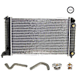 2001 Chevrolet S10 - 6-Piece Kit Radiator, RWD, Automatic Transmission, For Models With Standard Duty Cooling, 2.2L 4Cyl, Includes (1) Radiator, (1) Radiator Cap, (2) Radiator Hose, (1) Thermostat, and (1) Thermostat Gasket