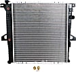 6-Piece Kit Radiator, 4.0L Engine, Aluminum Core, Plastic Tank, includes Radiator Cap, Radiator Hose, Thermostat, and Thermostat Gasket
