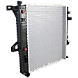6-Piece Kit Radiator, 4.0L Engine, Aluminum Core, Plastic Tank, includes Radiator Cap, Radiator Hose, Thermostat, and Thermostat Gasket