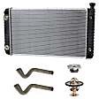 5-Piece Kit Radiator, 4.3L, 6Cyl, Includes (1) Radiator Cap, (2) Radiator Hose, (1) Radiator and (1) Thermostat