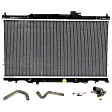 5-Piece Kit Radiator, 2.4L, 4Cyl, Includes (1) Radiator Cap, (2) Radiator Hose, (1) Radiator and (1) Thermostat