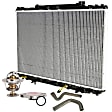 6-Piece Kit Radiator, 2.2L Engine, Aluminum Core, Plastic Tank, includes Radiator Cap, Radiator Hose, Thermostat, and Thermostat Gasket