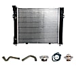 6-Piece Kit Radiator, 4.0L, 6Cyl, Includes (1) Radiator Cap, (2) Radiator Hose, (1) Radiator, (1) Thermostat and (1) Thermostat Gasket