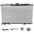 5-Piece Kit Radiator, 1.8L, 4Cyl, Includes (1) Radiator Cap, (2) Radiator Hose, (1) Radiator and (1) Thermostat