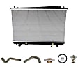 6-Piece Kit Radiator, 3.0L, 6Cyl, Includes (1) Radiator Cap, (2) Radiator Hose, (1) Radiator, (1) Thermostat and (1) Thermostat Gasket