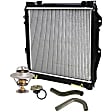 6-Piece Kit Radiator, 3.0L, 6Cyl, Includes (1) Radiator Cap, (2) Radiator Hose, (1) Radiator, (1) Thermostat and (1) Thermostat Gasket