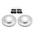 2020 Toyota Tacoma - 2-Wheel Set Front Brake Disc and Pad Kit, Geomet Coated, Plain Surface, 6 Lugs, Ceramic, 2.7L 4Cyl, Includes (2) Disc and (1) Pad Set