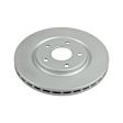 2012 Dodge Grand Caravan - 2-Wheel Set Front Brake Disc and Pad Kit, Geomet Coated, Plain Surface, 5 Lugs, Ceramic, 3.6L 6Cyl, Includes (2) Brake Disc and (1) Brake Pad Set