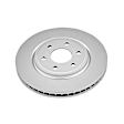 KIT-090821-349 2-Wheel Set Front Brake Disc and Pad Kit, Plain Surface 6 Lugs Ceramic Evolution Geomet Coated High Carbon, Includes (2) Brake Disc and (1) Brake Pad Set