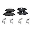 2013 Nissan Versa - 2-Wheel Set Front Brake Disc and Pad Kit, Plain Surface, 4 Lugs, Ceramic, 1.6L 4Cyl, Brake Disc Evolution Geomet Coated High Carbon; Brake Pad Set Pro-Line Series  Includes (2) Disc and (1) Pad Set