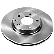 KIT-090821-537 2-Wheel Set Front Brake Disc and Pad Kit, Plain Surface 5 Lugs Ceramic Autospecialty By Powerstop, Includes (2) Brake Disc and (1) Brake Pad Set