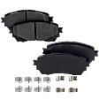 KIT-090821-537 2-Wheel Set Front Brake Disc and Pad Kit, Plain Surface 5 Lugs Ceramic Autospecialty By Powerstop, Includes (2) Brake Disc and (1) Brake Pad Set