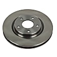 KIT-090821-552 2-Wheel Set Front Brake Disc and Pad Kit, Plain Surface 5 Lugs Ceramic Autospecialty By Powerstop, Includes (2) Brake Disc and (1) Brake Pad Set