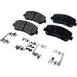 2021 Mazda CX-5 - 4-Piece Kit Front Brake Disc and Pad Kit, Cross-drilled and Slotted, 5 Lugs, 297.18 mm, Organic, 2.5L 4Cyl, Evolution Drilled & Slotted Series  Includes (2) Brake Disc and (1) Brake Pad Set