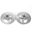 KIT-090821-624 Front Brake Disc and Pad Kit, Silver zinc-plated, Cross-drilled and Slotted, 5 Lugs, 304.04 mm, Ceramic, 4WD