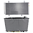 2009 Toyota Camry - 2-Piece Kit Radiator, Japan or USA Built Vehicle, 3.5L 6Cyl,  Includes (1) A/C Condenser and (1) Radiator