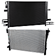 2-Piece Kit Radiator, Includes (1) A/C Condenser and (1) Radiator