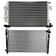 2012 Mitsubishi Outlander Sport - 2-Piece Kit Radiator, 2.0L 4Cyl,  Includes (1) A/C Condenser and (1) Radiator