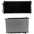 2008 Nissan Maxima - 2-Piece Kit Radiator, 3.5L 6Cyl,  Includes (1) A/C Condenser and (1) Radiator