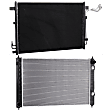 2-Piece Kit Radiator, 3.5L, 6Cyl, Includes (1) A/C Condenser and (1) Radiator