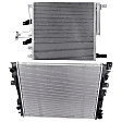 2-Piece Kit Radiator, Includes (1) A/C Condenser and (1) Radiator