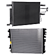 2-Piece Kit Radiator, 6.4L, 8Cyl Includes(1) A/C Condenser and (1) Radiator