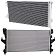 2022 Ram ProMaster 2500 - 2-Piece Kit Radiator, For Models with Air Conditioning, 3.6L 6Cyl,  Includes (1) A/C Condenser and (1) Radiator