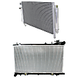 2003 Subaru Forester X - 2-Piece Kit Radiator, Manual Transaxle, Non-Turbocharged, 2.5L 4Cyl,  Includes (1) A/C Condenser and (1) Radiator