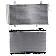2-Piece Kit Radiator, 2.4L, 4Cyl, Includes (1) A/C Condenser and (1) Radiator