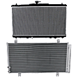 2-Piece Kit Radiator, Includes (1) A/C Condenser and (1) Radiator