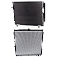 2014 Toyota Tundra Limited - 2-Piece Kit Radiator, For Models Without Towing Package, 5.7L 8Cyl,  Includes (1) A/C Condenser and (1) Radiator