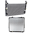 2-Piece Kit Radiator, Includes (1) A/C Condenser and (1) Radiator