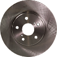 2007 Toyota Solara - 4-Wheel Set Front and Rear Brake Disc and Pad Kit, Plain Surface, 5 Lugs, Front-295.91 mm/Rear-268.99 mm, Ceramic, 3.3L 6Cyl, Pro-Line Series  Includes (4) Disc and (2) Pad Set