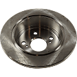 2007 Toyota Solara - 4-Wheel Set Front and Rear Brake Disc and Pad Kit, Plain Surface, 5 Lugs, Front-295.91 mm/Rear-268.99 mm, Ceramic, 3.3L 6Cyl, Pro-Line Series  Includes (4) Disc and (2) Pad Set