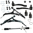 9-Piece Kit Front Suspension Kit, Includes (1) Steering Rack, (2) Control Arm, (2) Ball Joint, (2) Tie Rod End and (2) Sway Bar Link